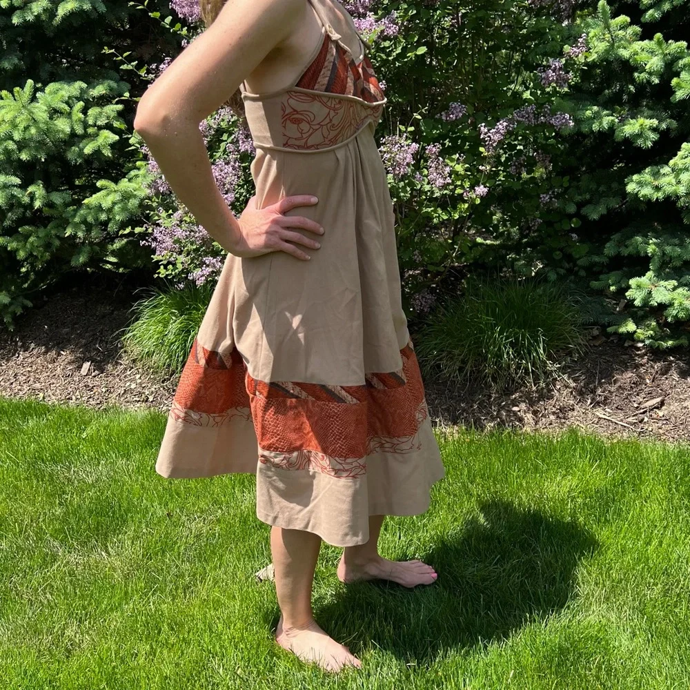 Vintage 70’s Boho Mixed Print Sheath Dress! EUC! - Picture 8 of 16